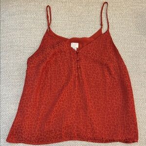 A New Day Red V-Neck Sleeveless Camisole
